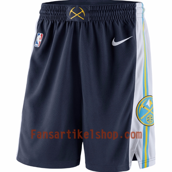 NBA Denver Nugget Herren Shorts Dunkelblau Nike Swingman